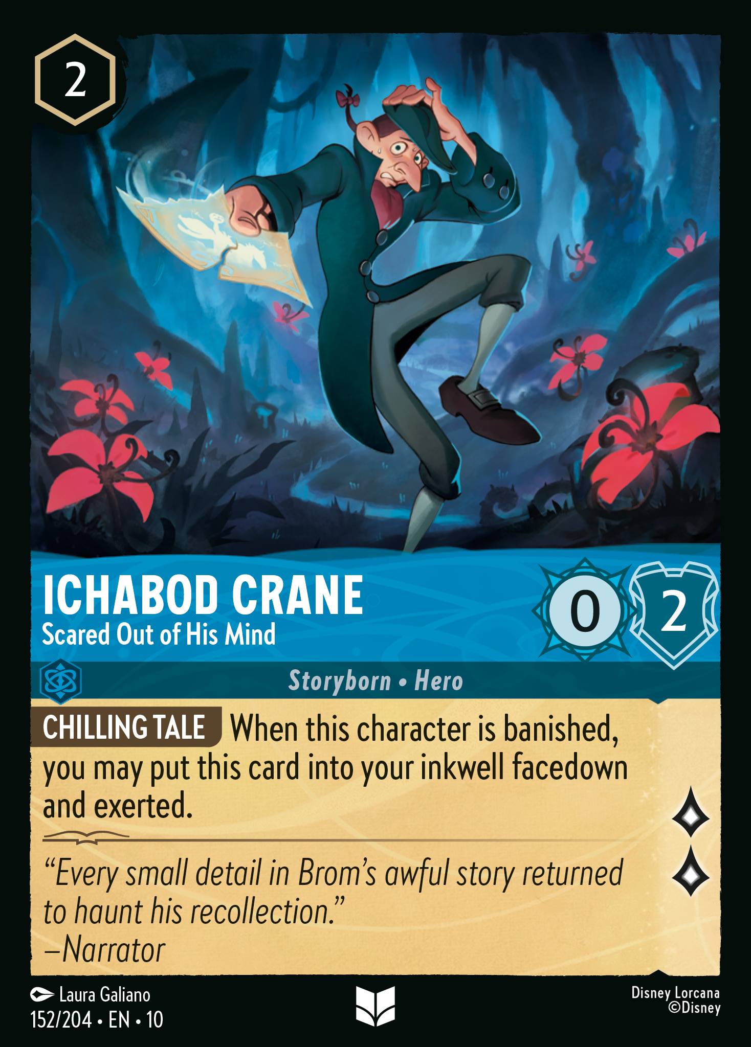 Ichabod Crane - Scared Out of His Mind