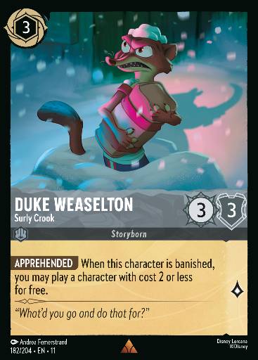Duke Weaselton - Surly Crook