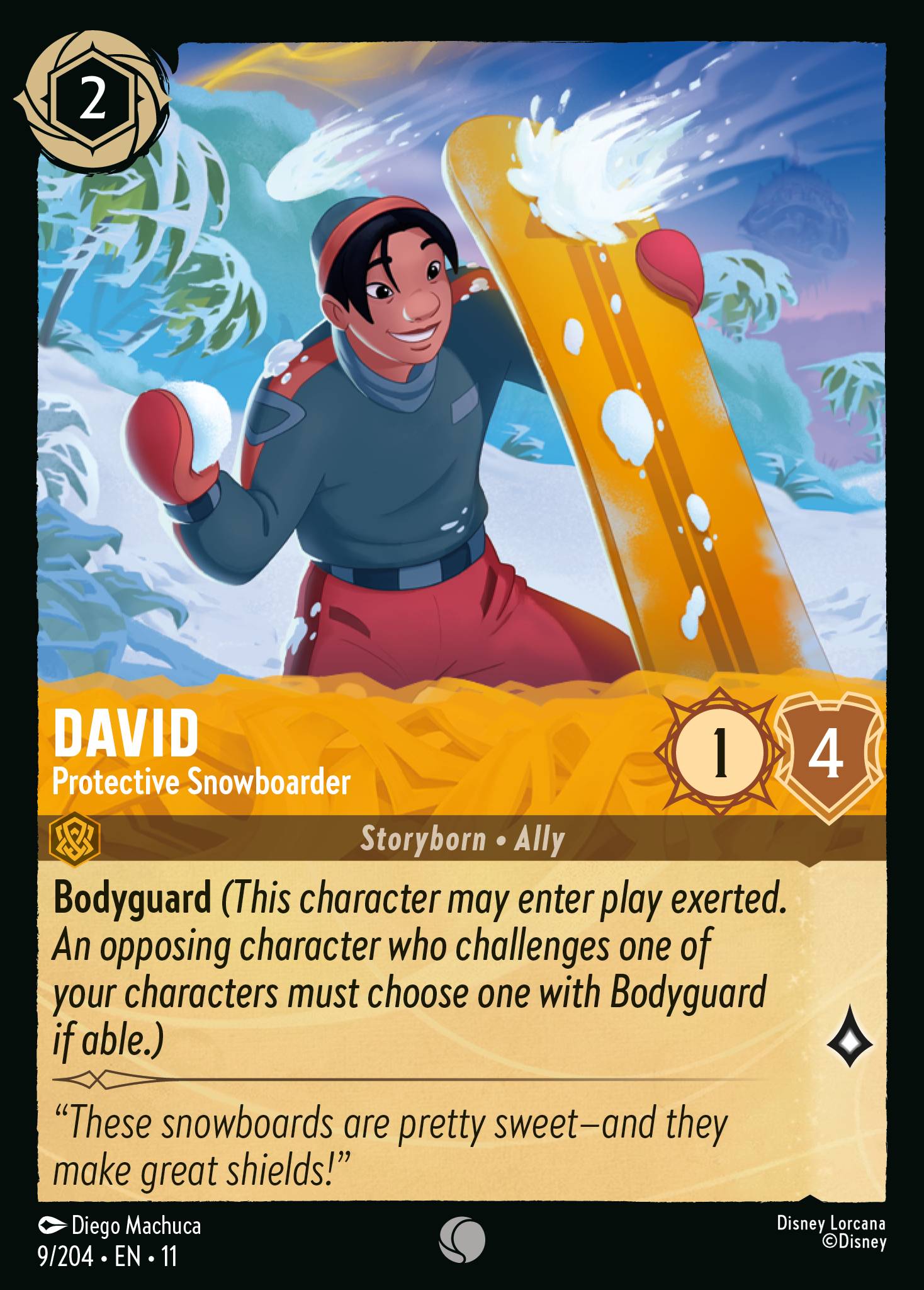 David - Protective Snowboarder