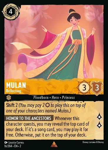 Mulan - Reflecting