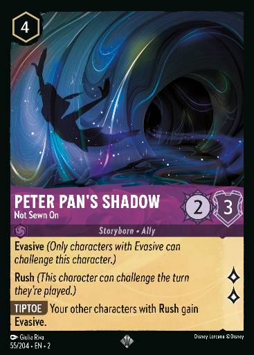 Peter Pans Schatten - Nicht angenäht