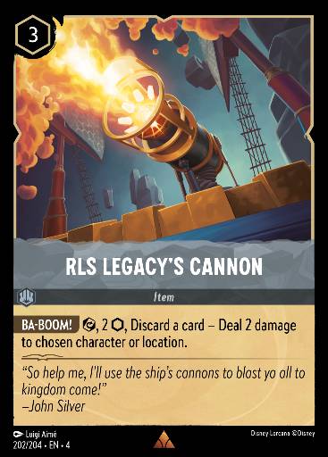 Kanone der RLS Legacy