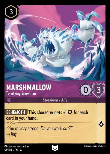 Marshmallow - Furchteinflößender Schneemann