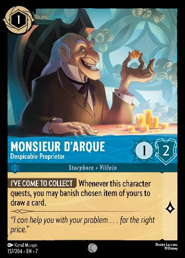 Monsieur D'Arque - Proprietario Spregevole