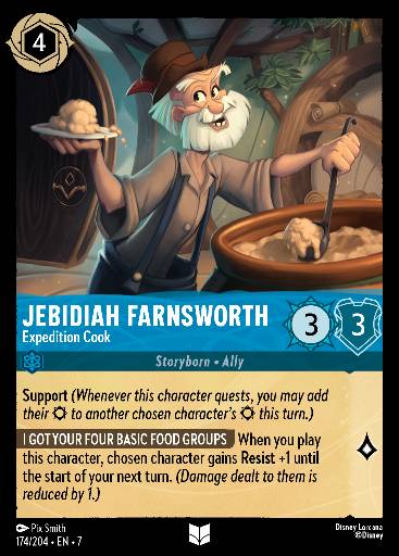 Jebidiah Farnsworth - Cuoco della Spedizione
