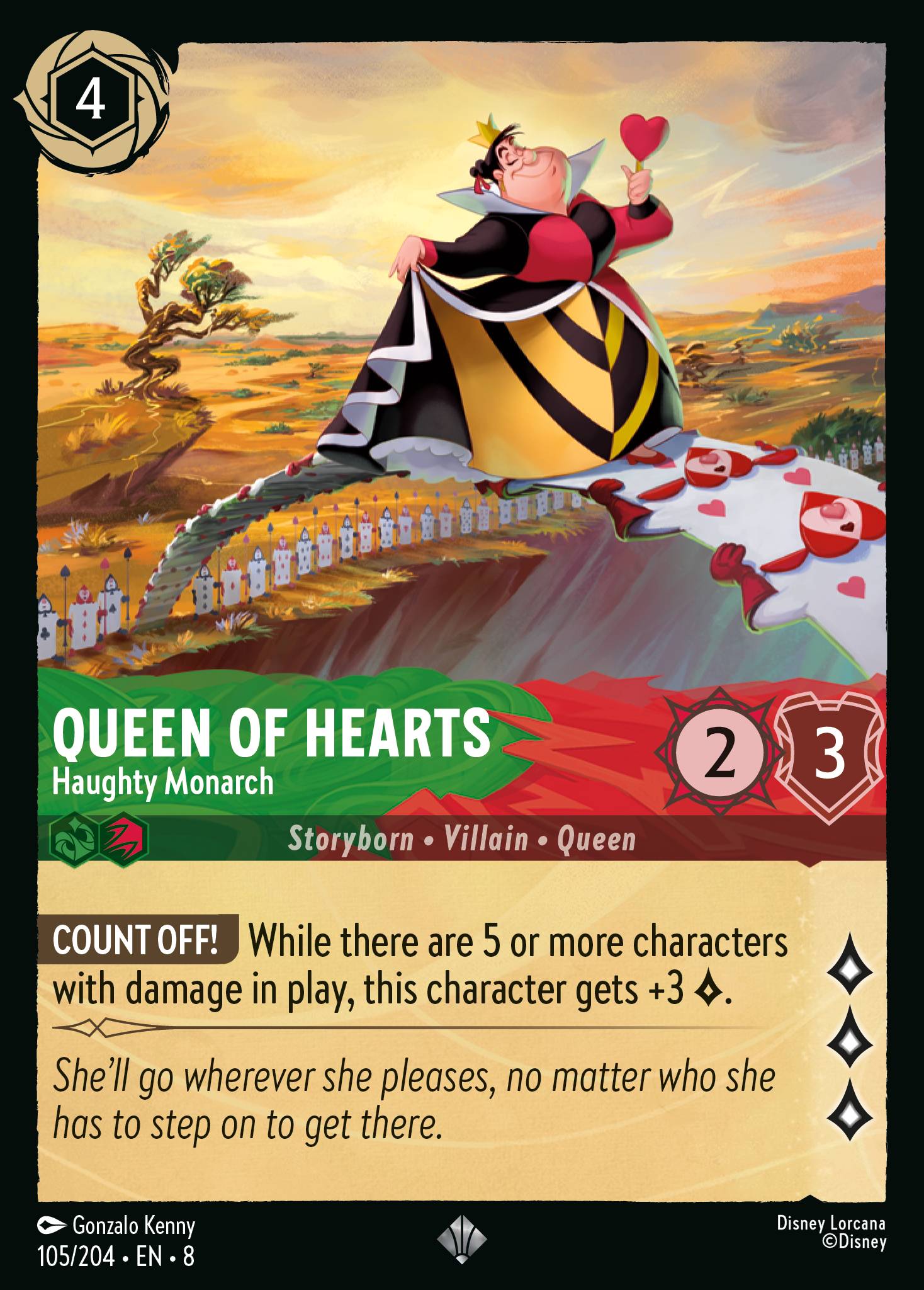 Queen of Hearts - Haughty Monarch