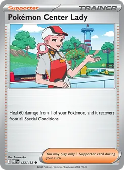 Dame du Centre Pokémon