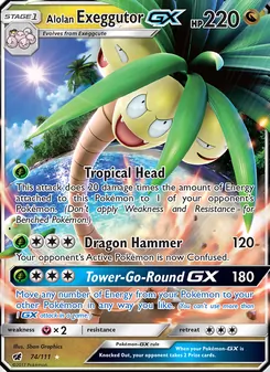 Exeggutor di Alola GX