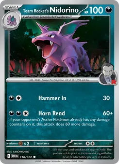 Nidorino da Equipe Rocket