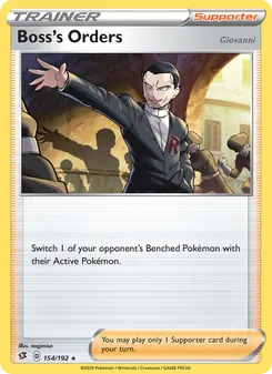 Ordres du Boss (Giovanni)