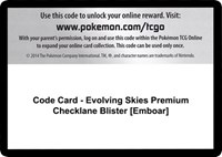 Code Card - Evolving Skies Premium Checklane Blister [Emboar]