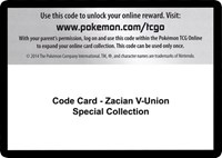 Code Card - Zacian V-UNION Special Collection