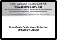 Code Card - Celebrations Collection [Pikachu V-UNION]