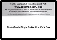 Code Card - Single Strike Urshifu V Box