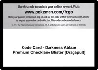 Code Card - Darkness Ablaze Premium Checklane Blister [Dragapult]
