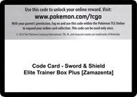 Code Card - Sword & Shield Elite Trainer Box Plus [Zamazenta]