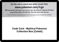 Code Card - Mythical Pokemon Collection Box [Celebi]