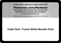 Code Card - Fusion Strike Booster Pack