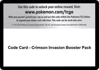 Code Card - Crimson Invasion Booster Pack