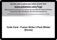 Code Card - Fusion Strike 3 Pack Blister [Eevee]