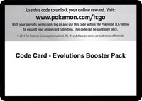 Code Card - Evolutions Booster Pack