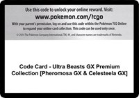 Code Card - Ultra Beasts GX Premium Collection [Pheromosa GX & Celesteela GX]