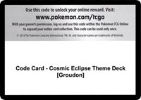 Code Card - Cosmic Eclipse Theme Deck [Groudon]