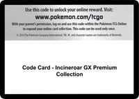 Code Card - Incineroar GX Premium Collection