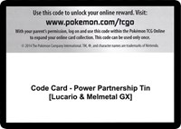 Code Card - Power Partnership Tin [Lucario & Melmetal GX]