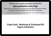 Code Card - Reshiram & Charizard GX Figure Collection