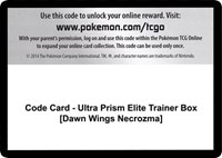 Code Card - Ultra Prism Elite Trainer Box [Dawn Wings Necrozma]