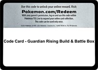 Code Card - Guardian Rising Build & Battle Box