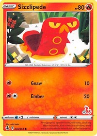 Sizzlipede (#17 Cinderace Stamped)