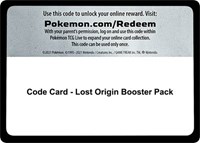 Code Card - Lost Origin Booster Pack