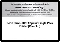 Code Card - BREAKpoint Single Pack Blister [Pikachu]