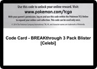 Code Card - BREAKthrough 3 Pack Blister [Celebi]