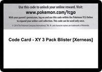 Code Card - XY 3 Pack Blister [Xerneas]