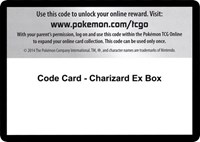 Code Card - Charizard EX Box