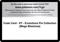 Code Card - XY - Evolutions Pin Collection [Mega Blastoise]