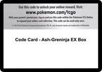 Code Card - Ash-Greninja EX Box