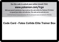 Code Card - Fates Collide Elite Trainer Box