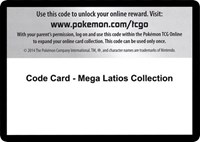 Code Card - Mega Latios Collection