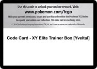 Code Card - XY Elite Trainer Box [Yveltal]