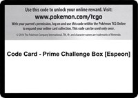 Code Card - Prime Challenge Box [Espeon]