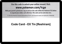 Code Card - EX Tin [Reshiram]