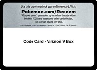 Code Card - Virizion V Box