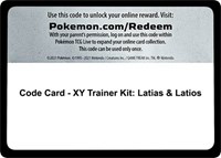 Code Card - XY Trainer Kit: Latias & Latios