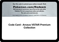 Code Card - Arceus VSTAR Premium Collection