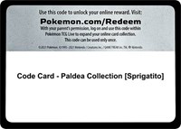 Code Card - Paldea Collection [Sprigatito]