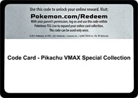 Code Card - Pikachu VMAX Special Collection